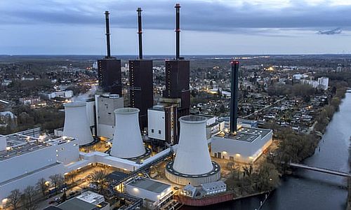 Газовая электростанция Лихтерфельде в Берлине, Германия, в марте 2022 года. Фотография: Michael Sohn / AP